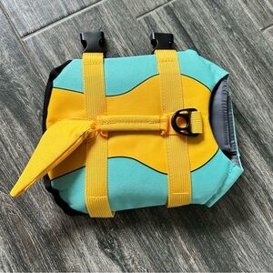 Dog Life Jacket, Cute Shark Dog Life Vest for Swimming Boating XS